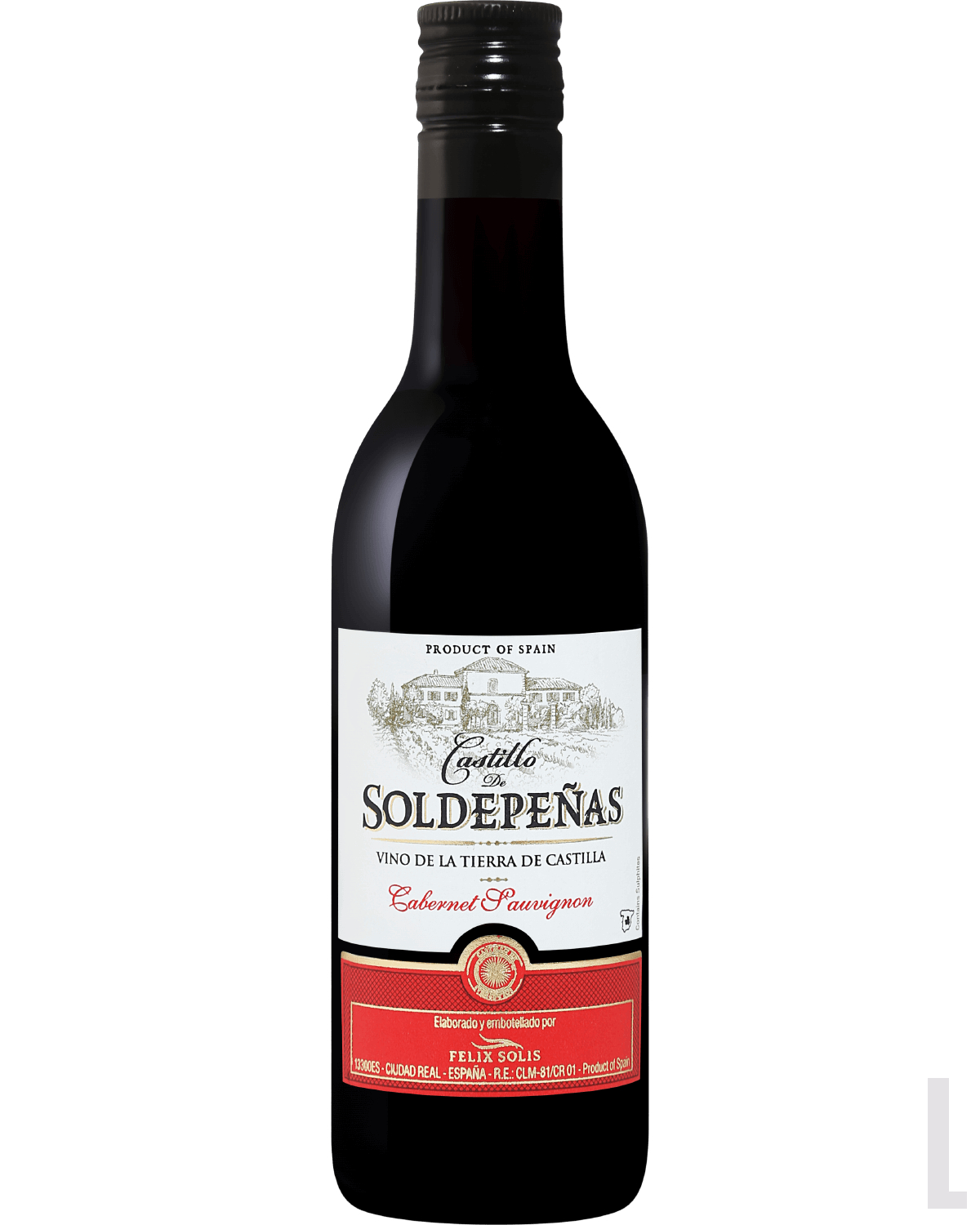 Вино красное сухое Castillo de Soldepenas Cabernet Sauvignon Castilla VdT  Felix Solis, 0.187л, Испания — купить в Санкт-Петербурге Кастильо де  Сольдепеньяс Каберне Совиньон Кастилия VdT Феликс Солис, цена и отзывы