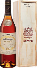 Арманьяк Sempe Vieil Armagnac 1958 (Подарочная упаковка)