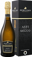 Игристое вино Perlino Secco Asti DOCG (gift box)