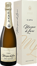 Игристое вино Marques de Lares Brut Nature Cava DO Lopez Morenas  (gift box)