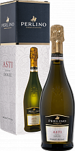 Игристое вино Perlino Asti DOCG (Подарочная упаковка)
