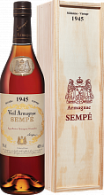 Арманьяк Sempe Vieil Armagnac 1945 (Подарочная упаковка)